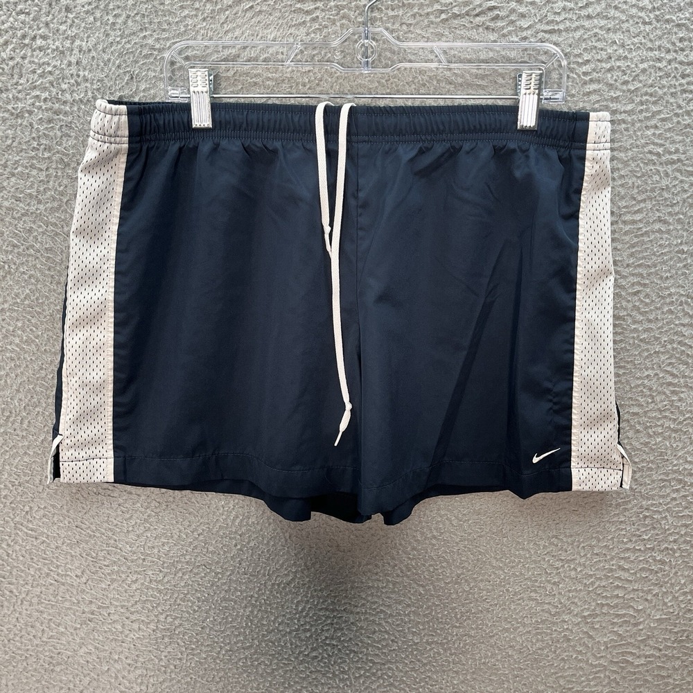 Nike Shorts Womens Extra Large Blue White Activewear Jogging Gym Athleisure